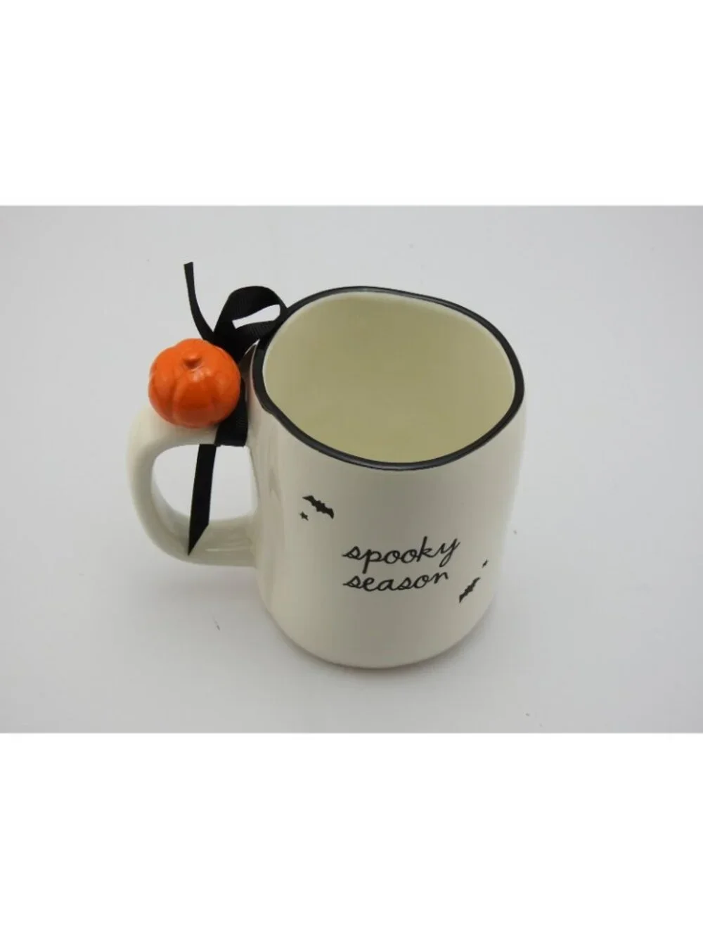 Peanuts Rae Dunn Snoopy Halloween Mug Spooky Season Pumpkin Charm Double Sided